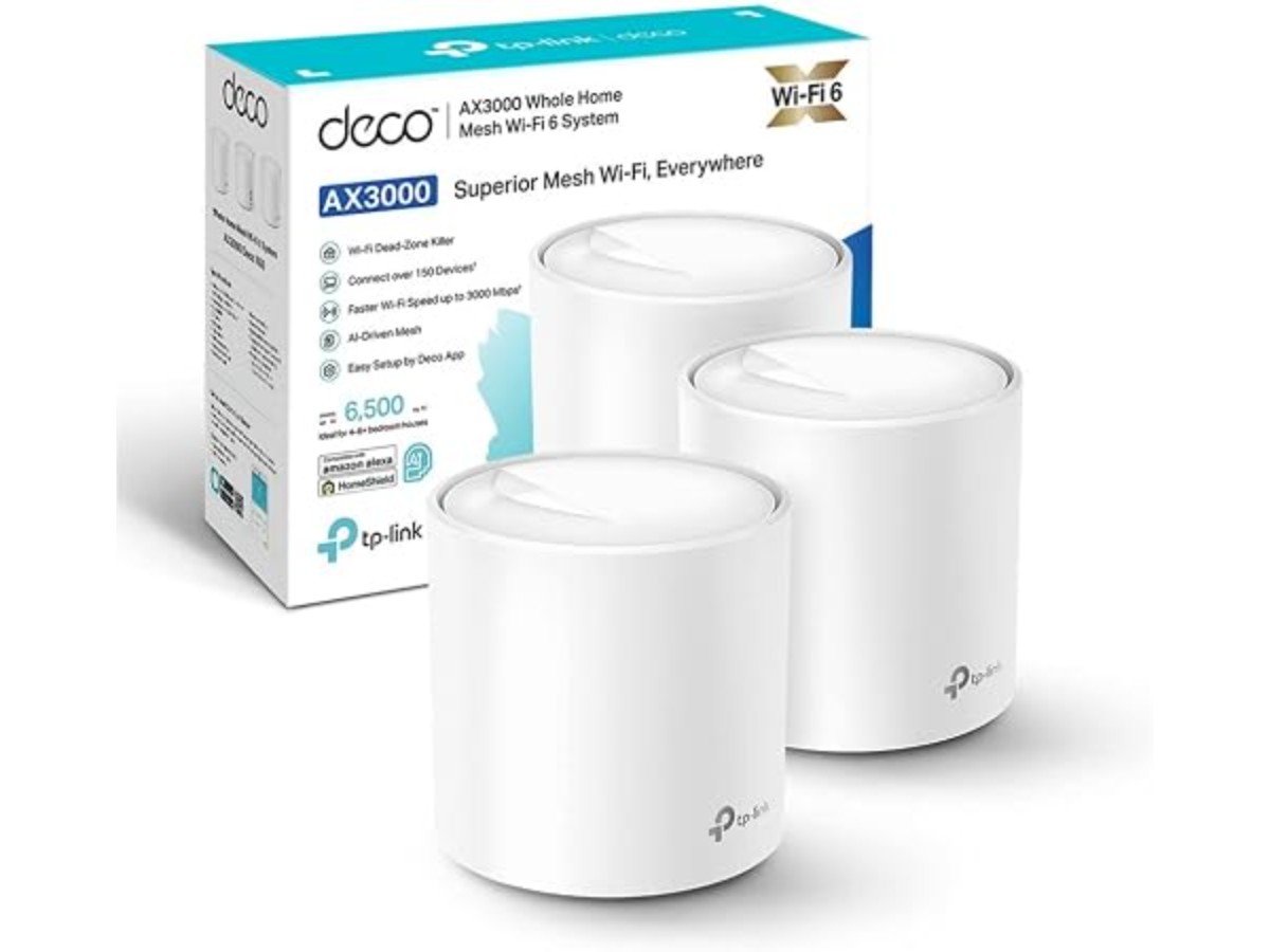 TP-Link Deco Mesh WiFi 6, up to 3 Gbps, Pack of 3, Deco X50