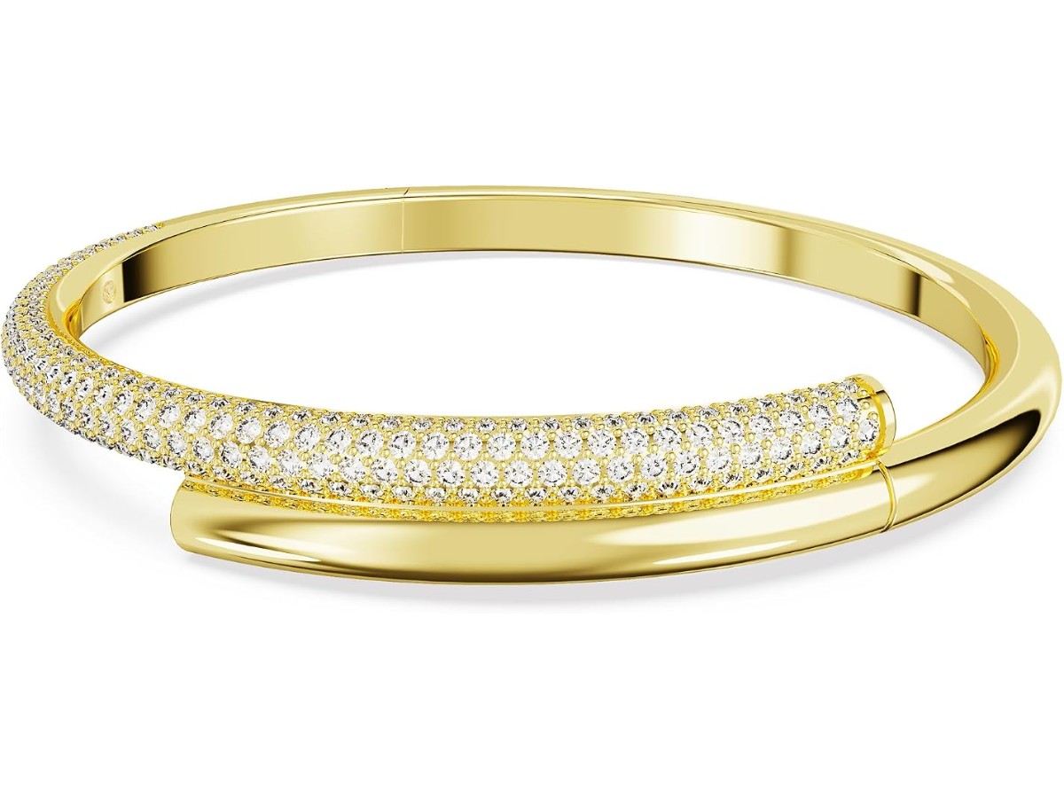 Magnetic closure, White, Gold-tone plated