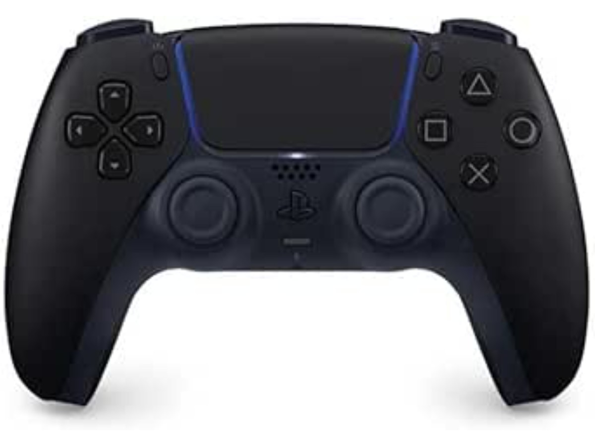 Playstation Sony, Manette 5 Officielle DualSense, Sans Fil, avec Retour Haptique & Gâchettes Adaptatives, Micro Intégré, Batterie Rechargeable, Compatible PS5/PC, Couleur : Midnight Black