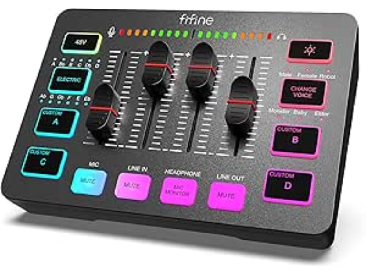 FIFINE Gaming Audio Mixer PC