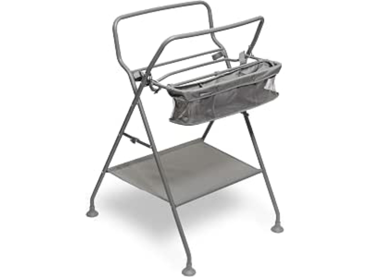 Twistshake Foldable Baby Bath Stand with Storage Compartments and Drain Hose No Spill