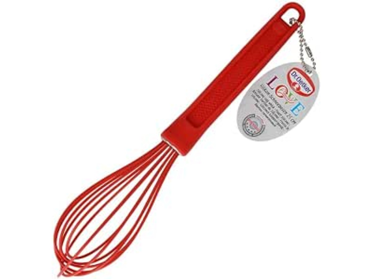 Dr. Oetker Premium Red Silicone Kitchen Whisk