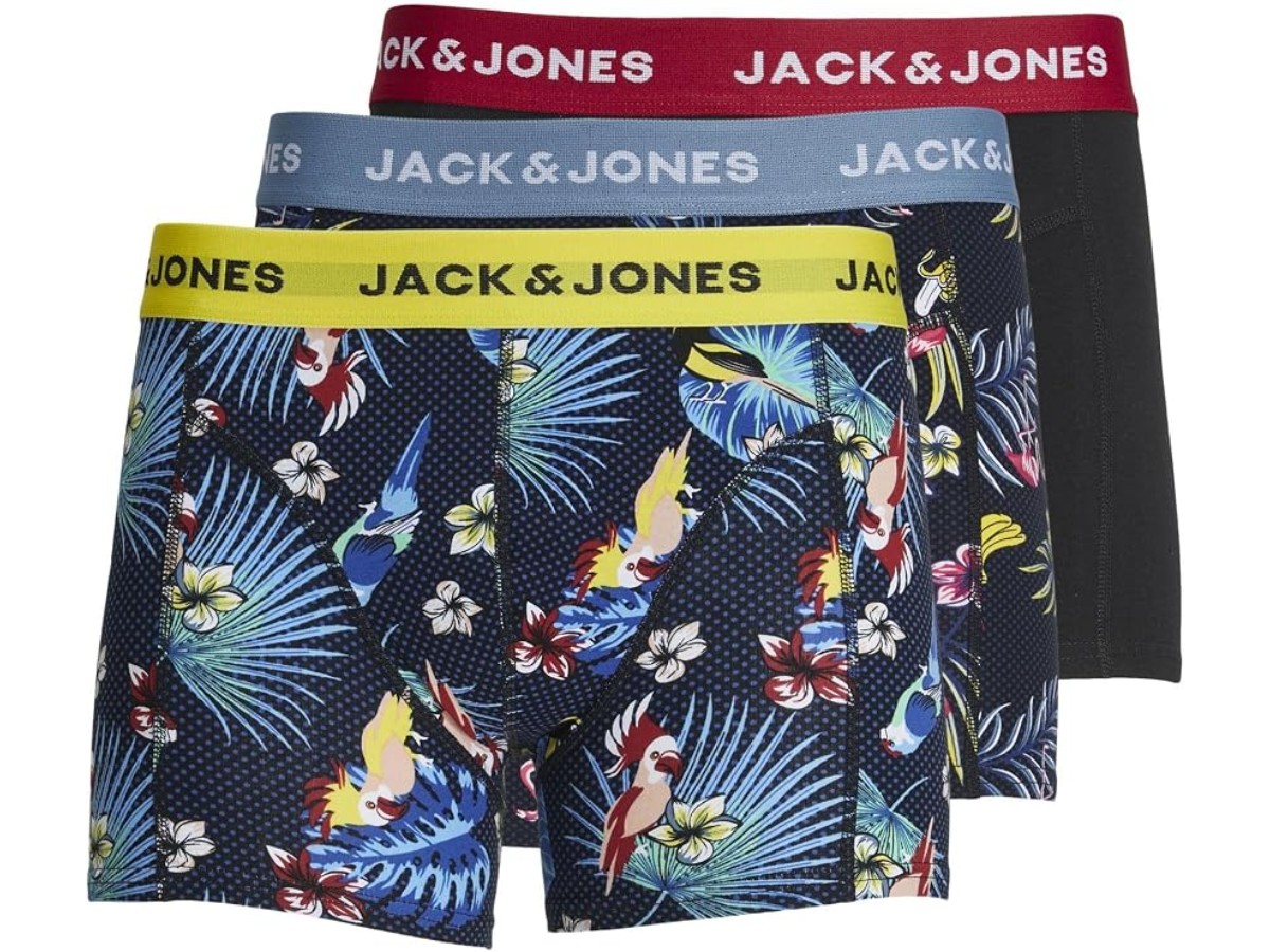 Jack & Jones Jacflower Bird Trunks 3 Pack Noos Men's