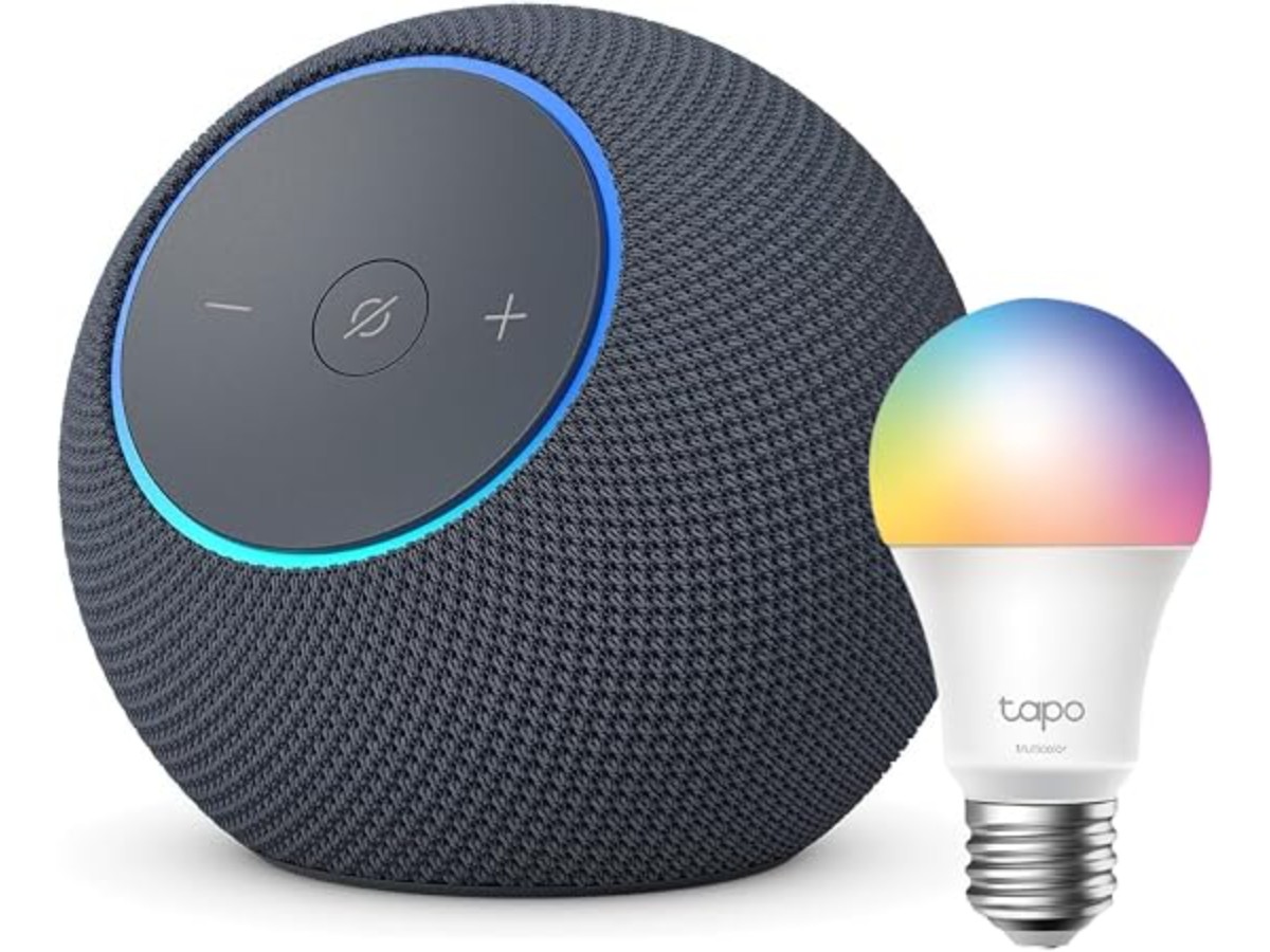 Amazon Echo Dot Max (nouvelle génération) | Graphite + Tapo L530EA ampoule connectée LED (E27),