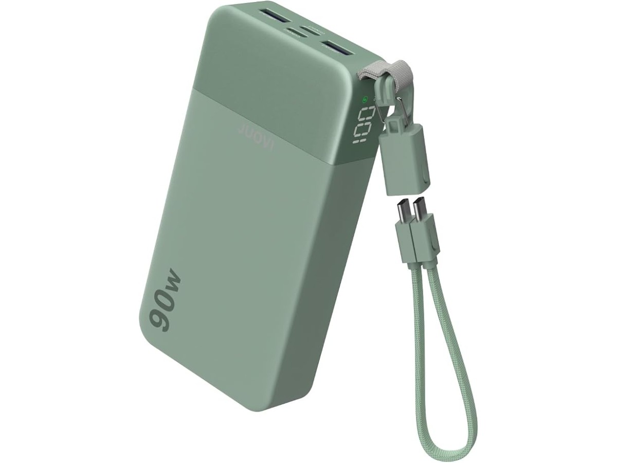 JUOVI External Battery 90W 20000mAh USB-C Detachable Cable Quick Charge