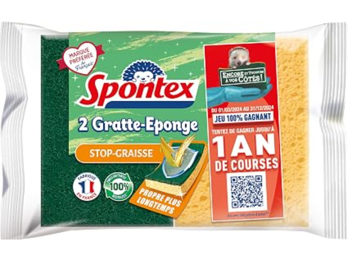 Spontex Grease Remover Sponge Scraper