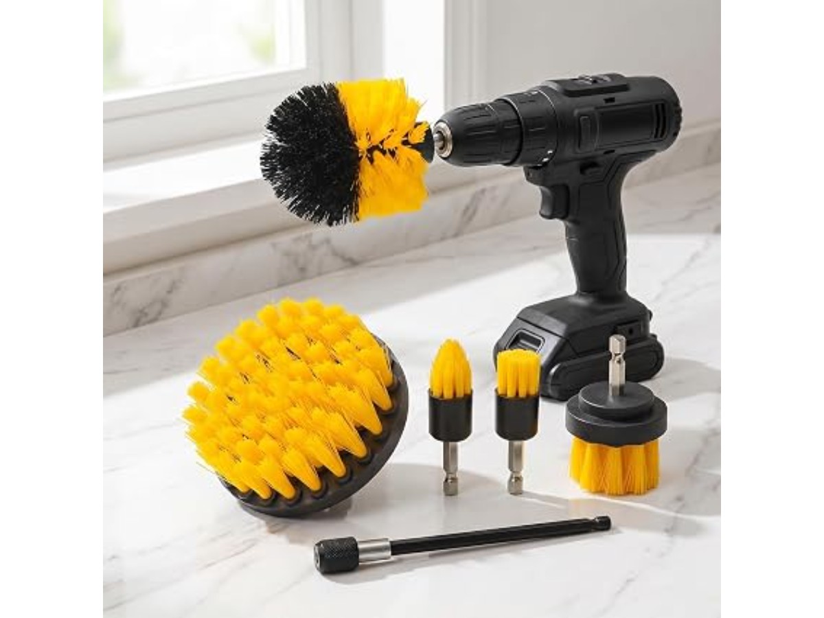 6 Pcs Drill Scrubber Cleaning Brush Set,