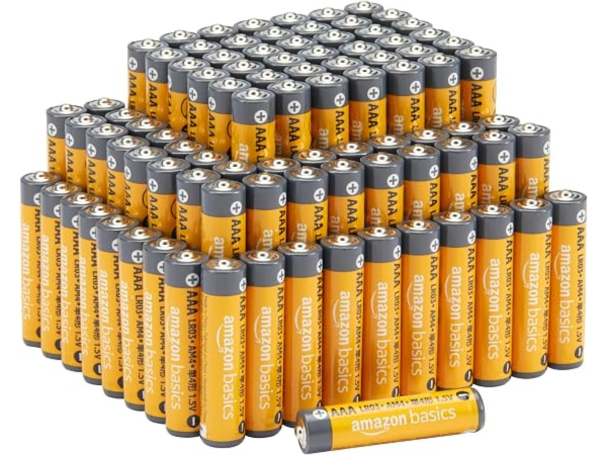 Amazon Basics 100 x AAA High Performance Alkaline Batteries
