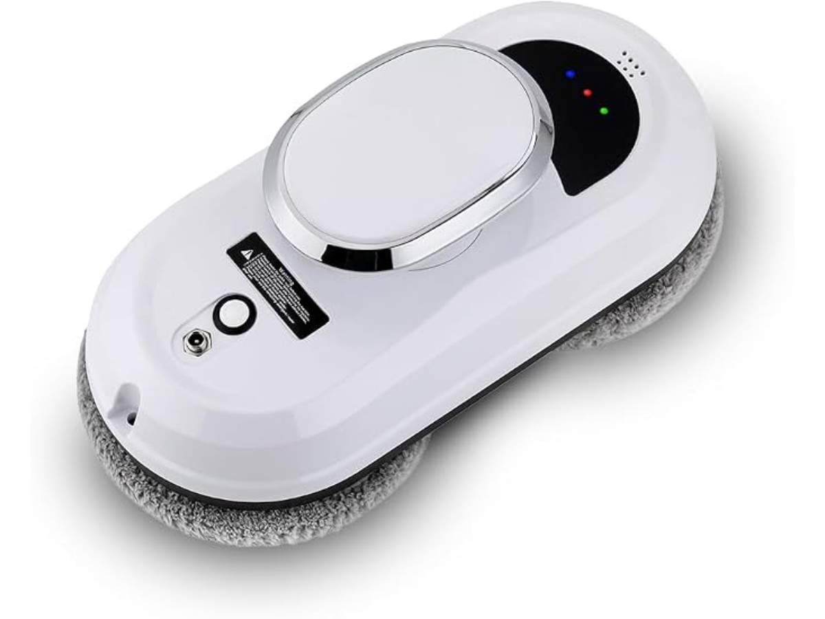 NK Robot Window Cleaner - Intelligent Cleaning, Edge Detection, Anti-Fall System and Multifunctional Design for Windows, Mirrors and Tiles