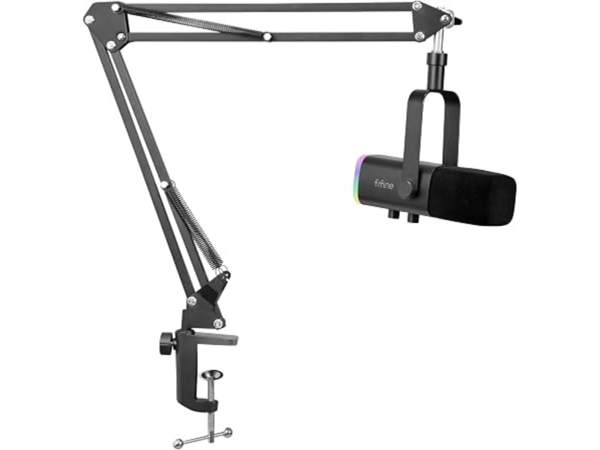 FIFINE USB/XLR Streaming Microphone Gaming for PC PS4 PS5
