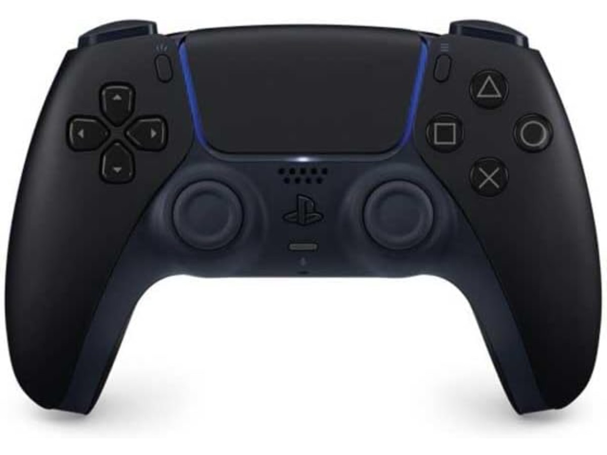Playstation Sony, Manette 5 Officielle DualSense, Sans Fil, avec Retour Haptique & Gâchettes Adaptatives, Micro Intégré, Batterie Rechargeable, Compatible PS5/PC, Couleur : Midnight Black