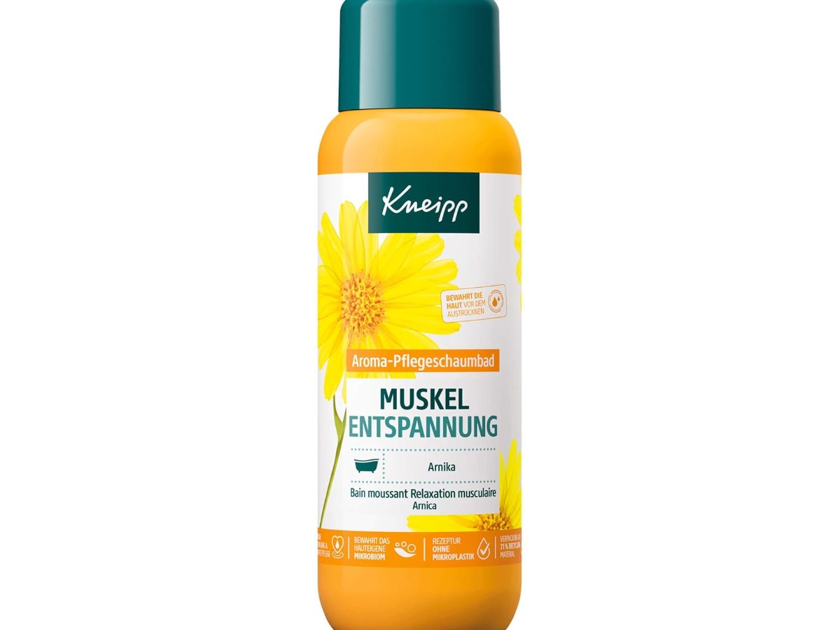 Kneipp Aromatic Muscle Relaxation Foam Bath - Additive with Precious Arnica Extract and Cabreuva Natural Essential Oils, Rosemary Pinus Heating Experience 400ml
