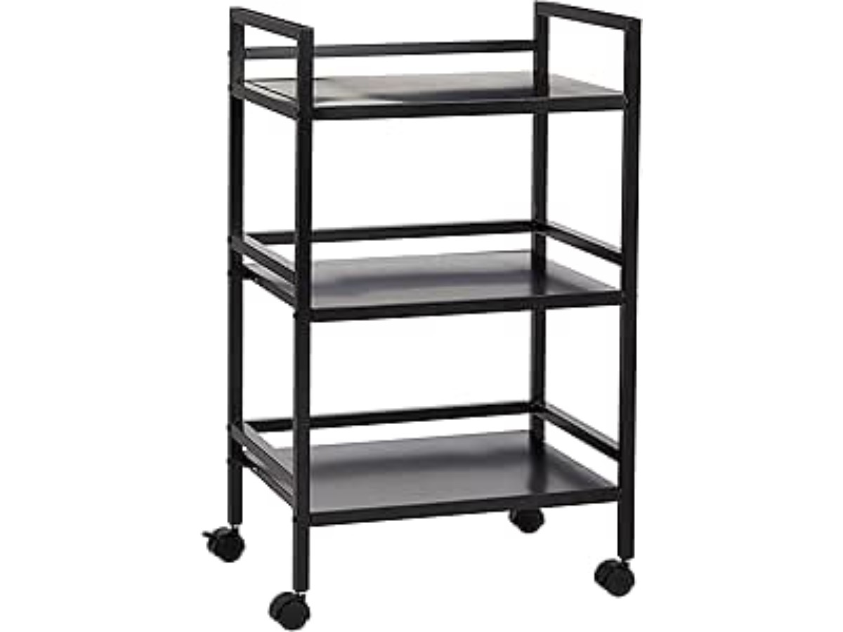 Amazon Basics 3 Tier Metal Trolley Black