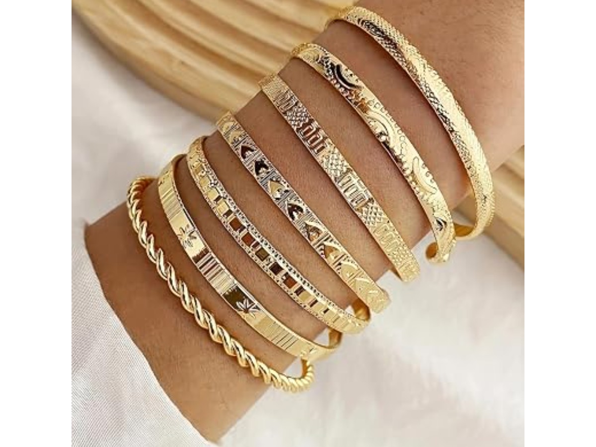 Stackable Bracelet Set for Women Delicate