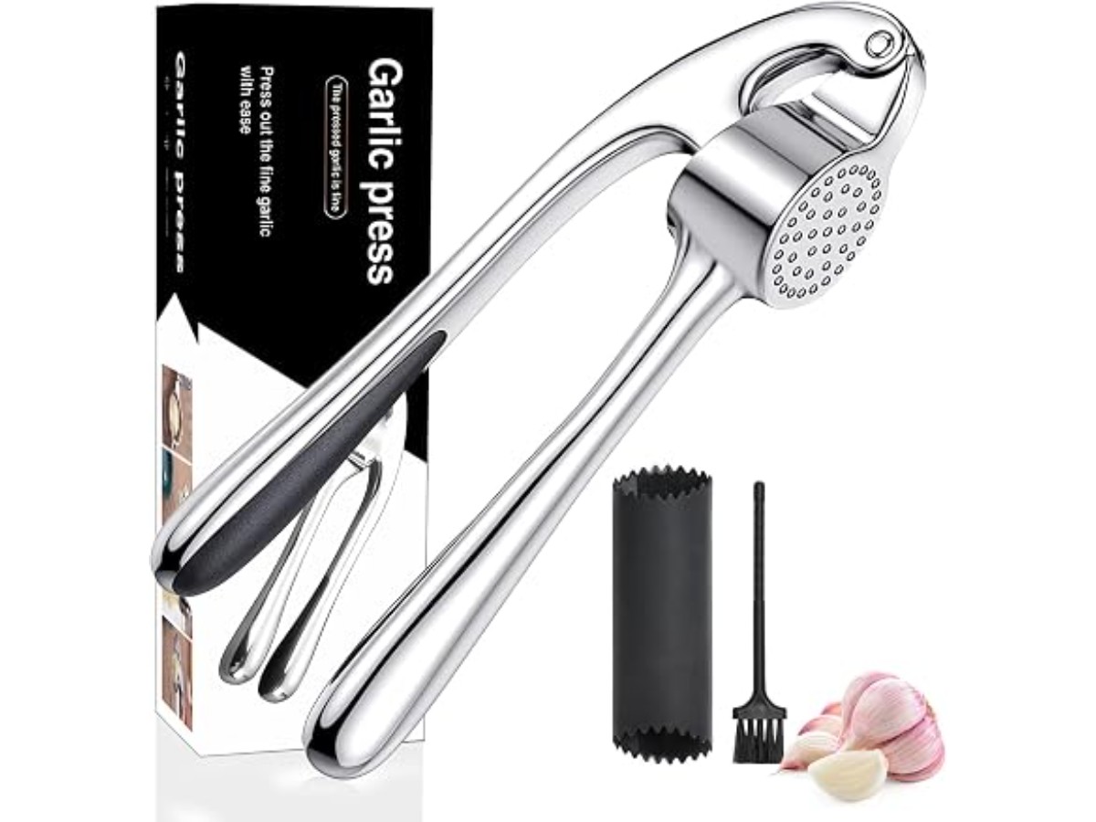 Professional Kitchen Stainless Steel Garlic Crusher