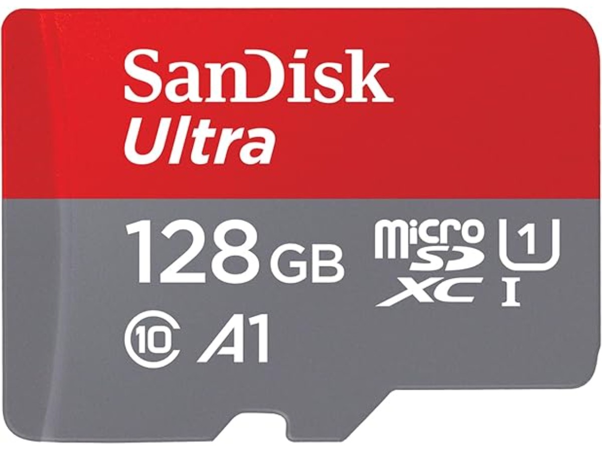 SanDisk 128GB Ultra microSDXC, Micro SD Card + SD Adapter (For Smartphone