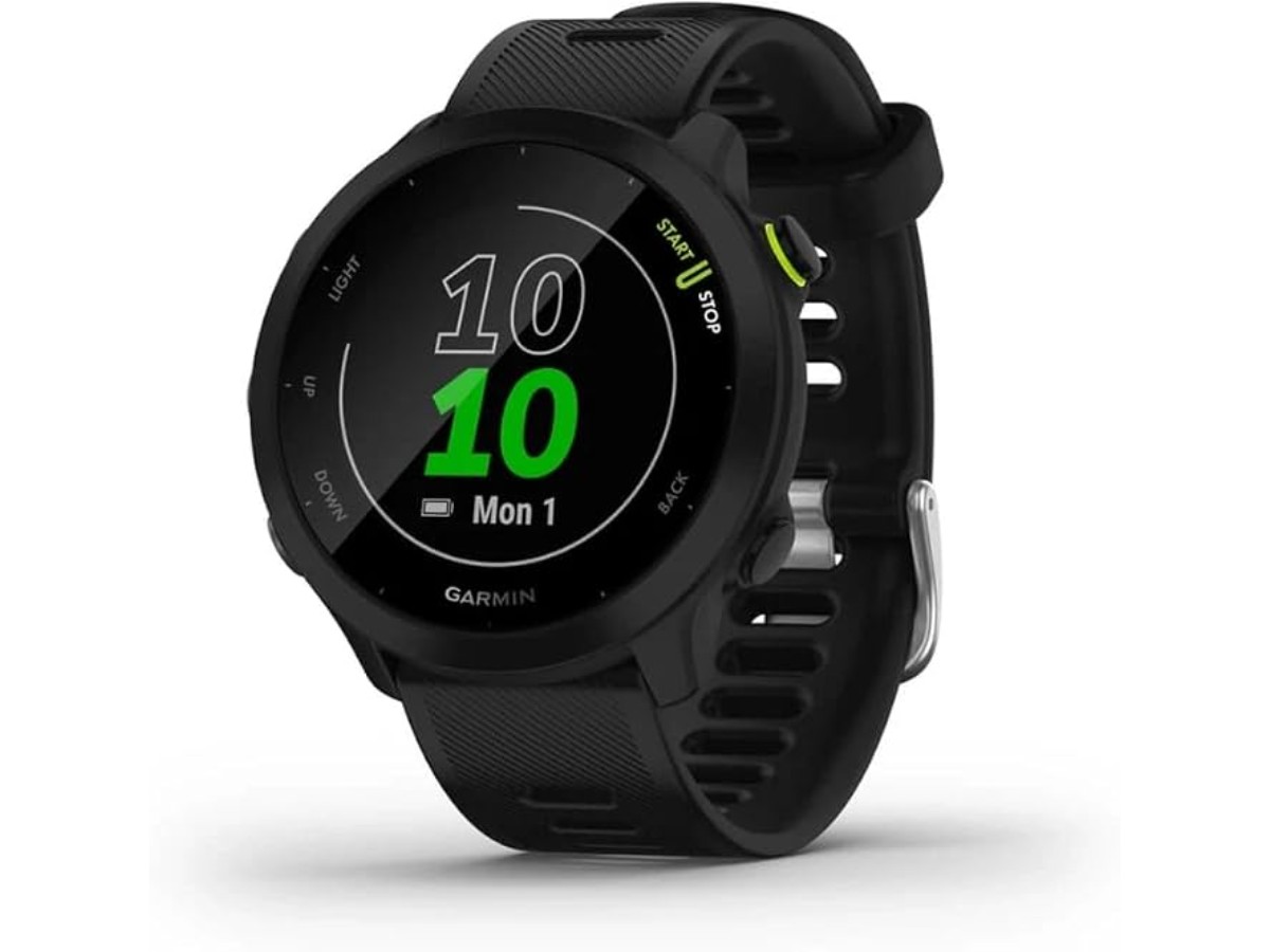 Garmin Forerunner 55 GPS Running Watch 42mm Case Black