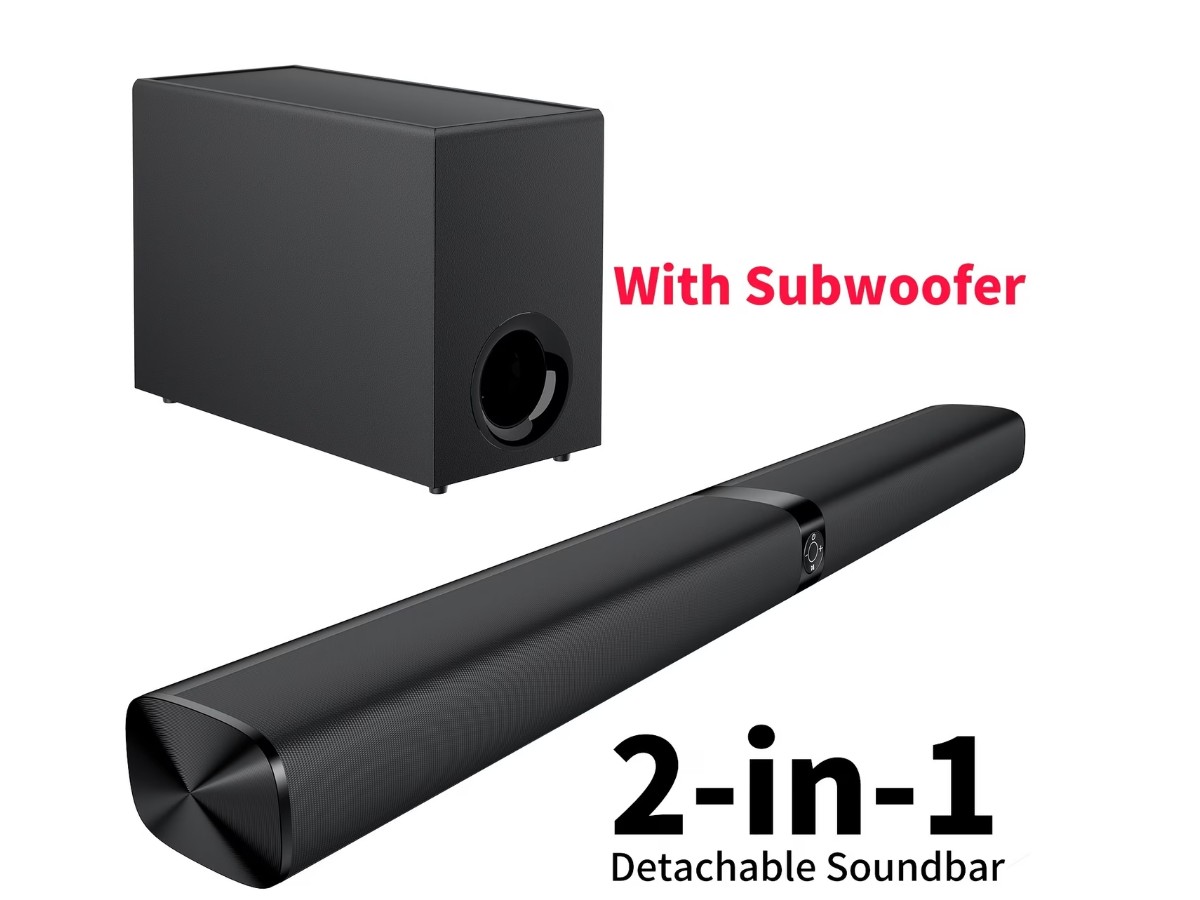 Soundbar with Subwoofer, Soundbar for Smart TV, with Deep Bass And Volume Boost