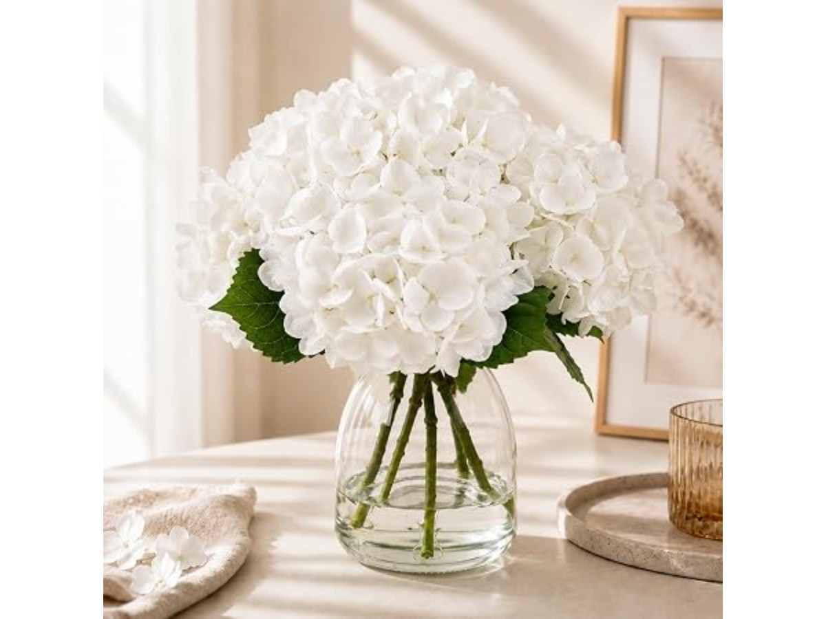 Flowers in Vase Fake Flowers for Home Decor