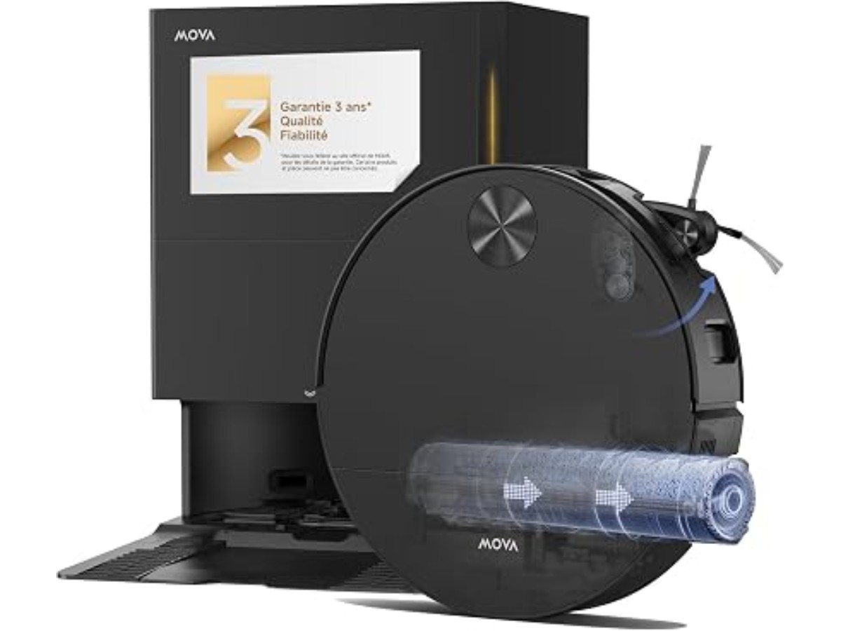 MOVA S70 Roller, Robot Vacuum Cleaner with Self-Cleaning Roller