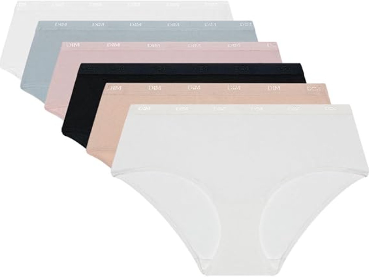 DIM Women's Boxer Shorts Pack of 6 | Les Pockets EcoDim Comfortable