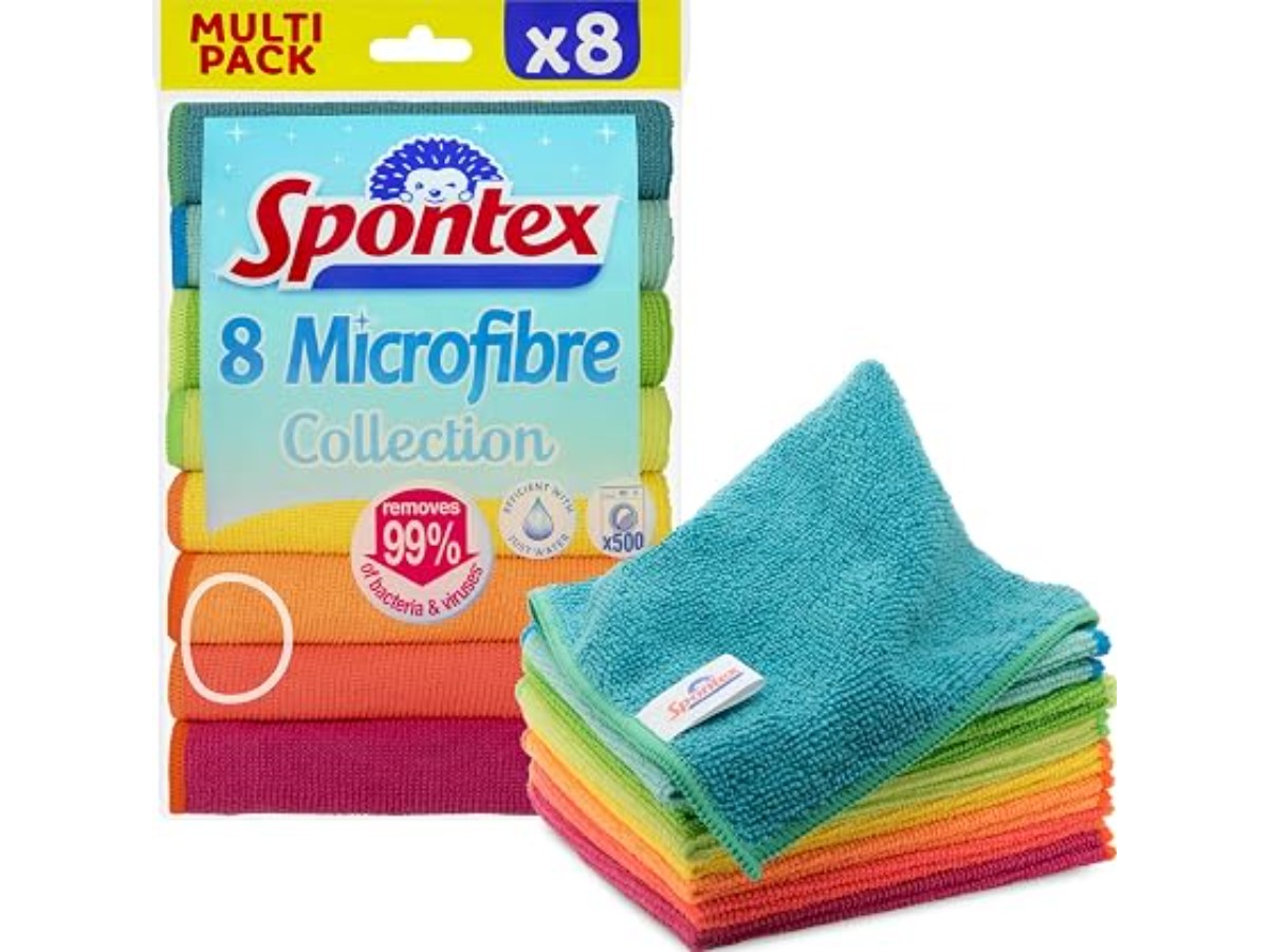 Multi-Purpose Microfibre | 8 Microfibre Cleaning Cloths