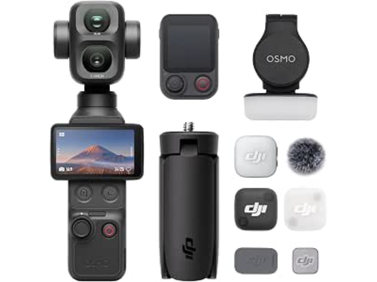 DJI Bundle Vlog Osmo Pocket 4P, Dual Lens vlog camera