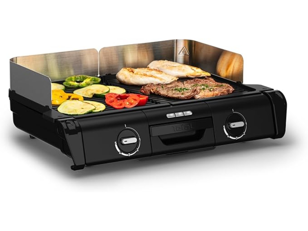 Tefal - Family Grill XL electric barbecue with 2 cooking surfaces - 2400 W
