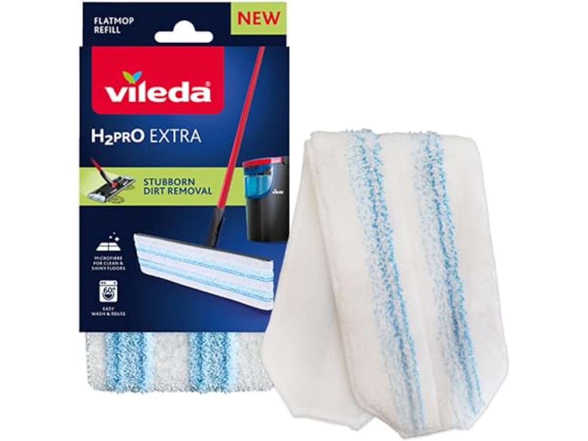 Vileda - H2prO Flat Mop Refill - High Quality Microfiber - Refill that