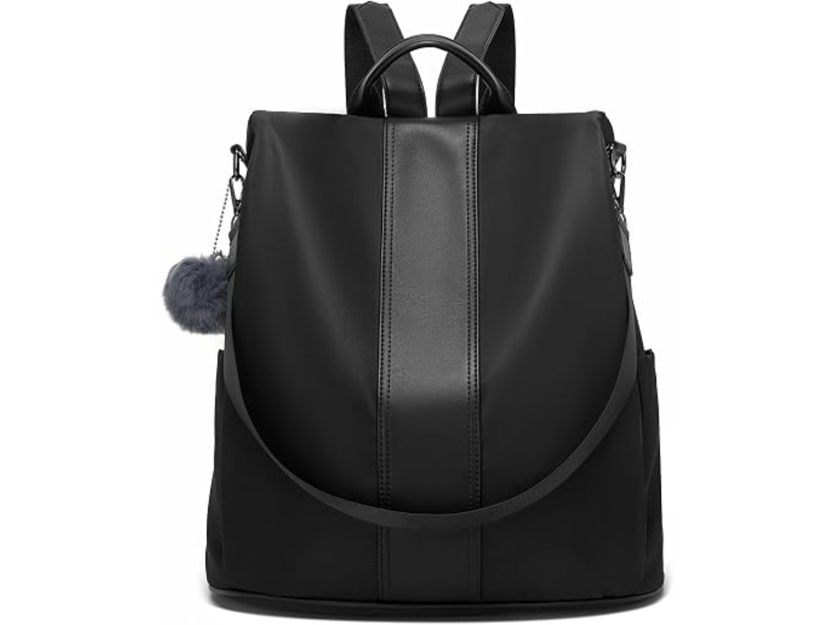 Miss Lulu Women's Large PU Waterproof Anti-Theft Zipper