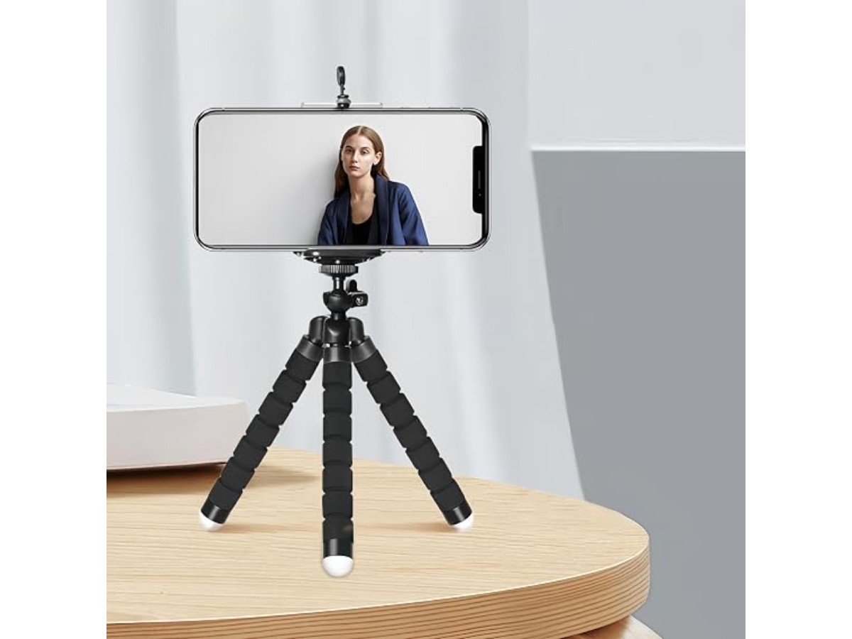 Extendable Phone Tripod with Stand for Camera and Video Recording