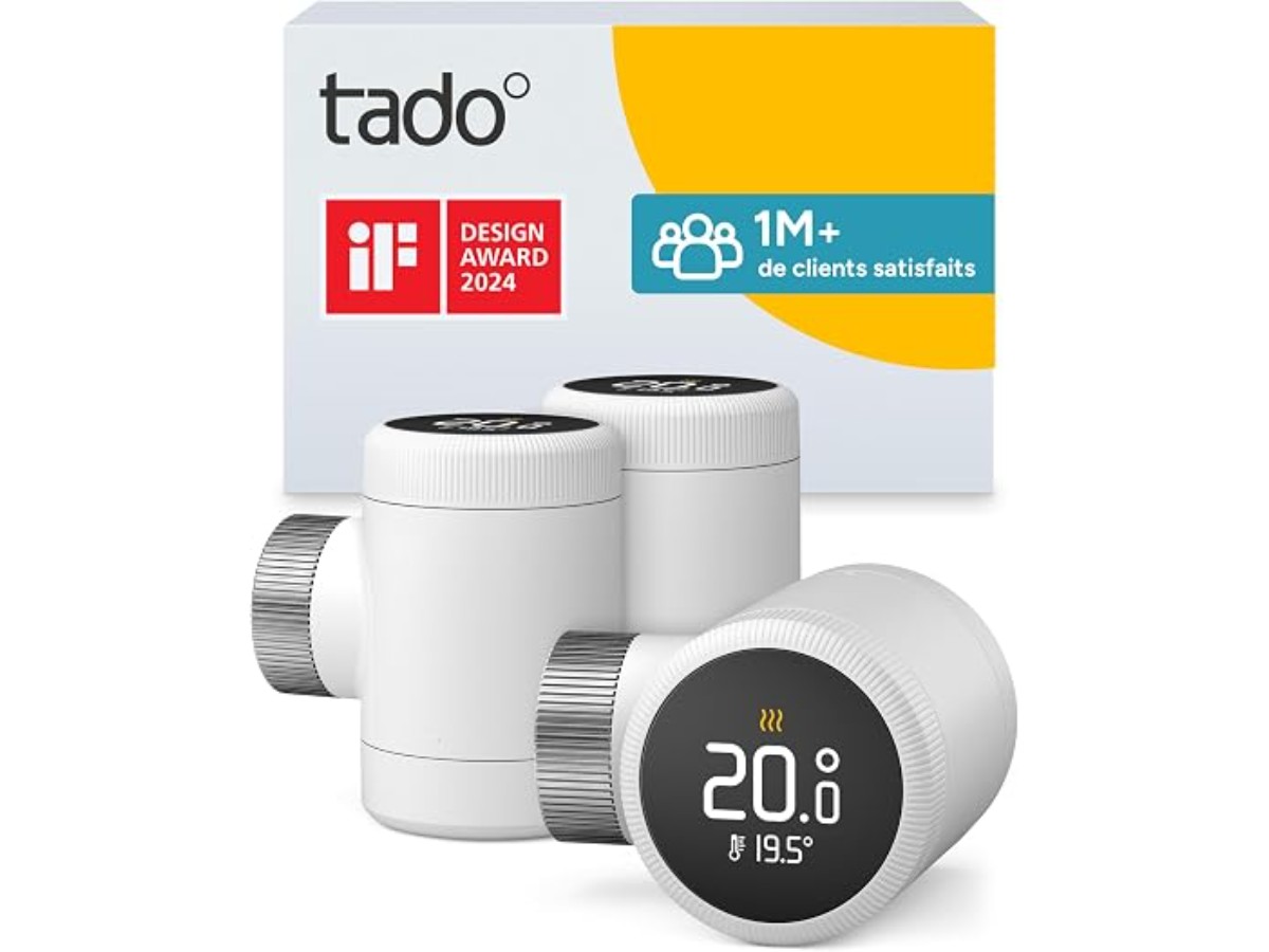 tado ° Smart Thermostat X in a set of three, radiator management via app