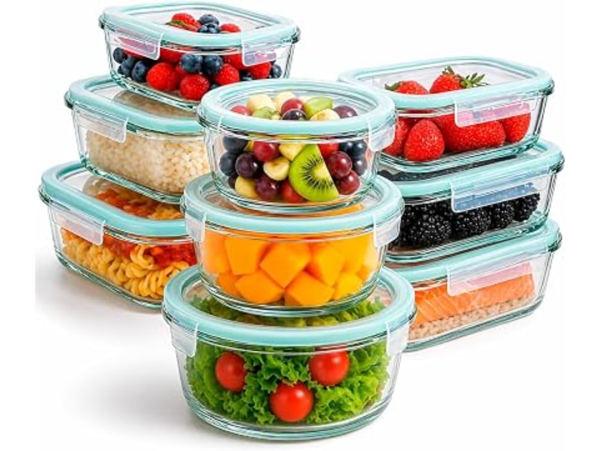 Food Storage Box for Airtight Food Storage Dishwasher Safe Kitchen Storage BPA Free FDA Certified