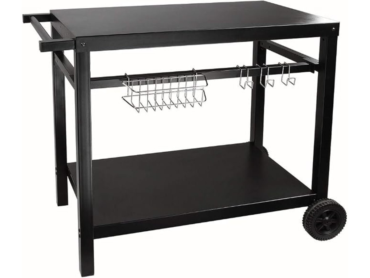 Chariot Pour Plancha Noir